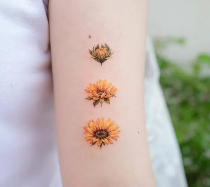 Tatuagem Feminina Delicada: 25 Opções Perfeitas Tatuagem feminina delicada,tatuagem feminina,tattoo delicada feminina Tatuagem De Girassol