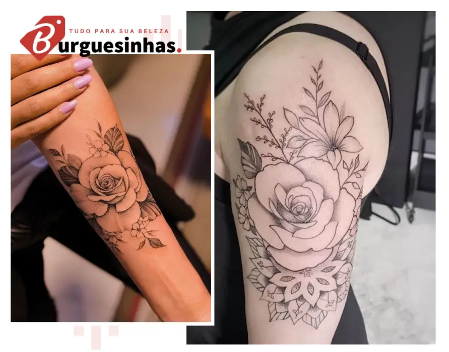 tatuagem de rosas