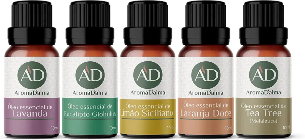 Óleos essências da Aroma D'Alma