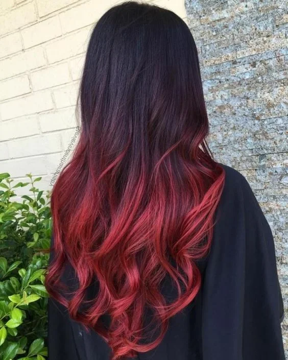 cabelo marsala em morenas,marsala,morenas,ton Marsala Ombre