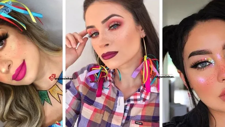 vídeo como fazer maquiagem para festa junina simples e fácil e  rápida｜Pesquisa do TikTok