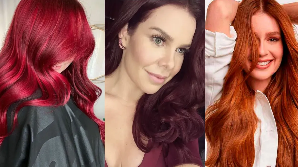 cabelos ruivos,tons de ruivo,ruiva tres mulheres com cabelo ruivo, de tons diferentes