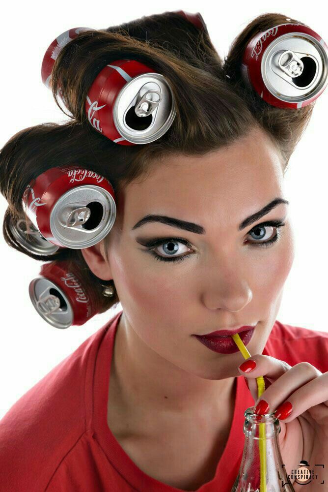 Mulher Com Cabelo Maluco De Coca Cola - Cabelo Maluco Para Professora
