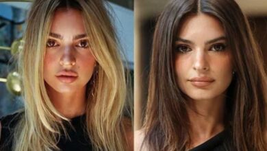 imagem de luzes no cabelo antes e depois