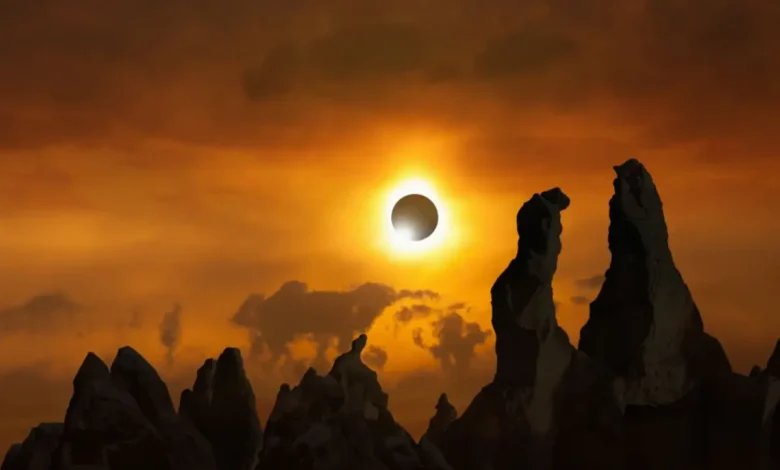 Imagem De Um Eclipse Solar