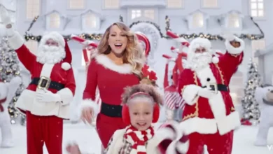 cenas de mariah carey clipe de natal