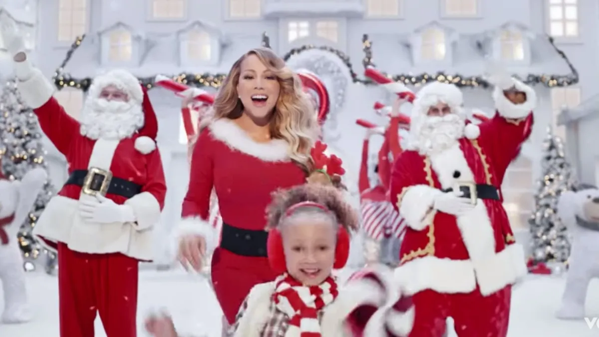 Mariah Carey,billboard cenas de mariah carey clipe de natal