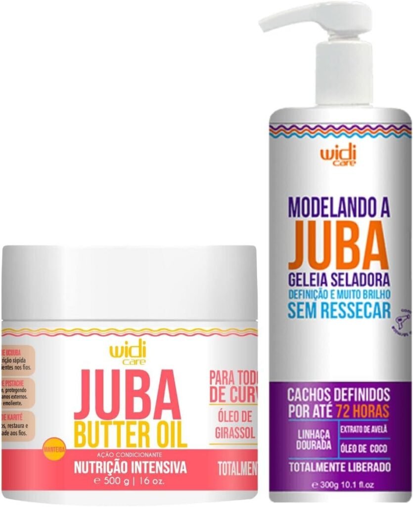 gelatina para cabelos cacheados Juba Geleia Seladora - WIDI CARE