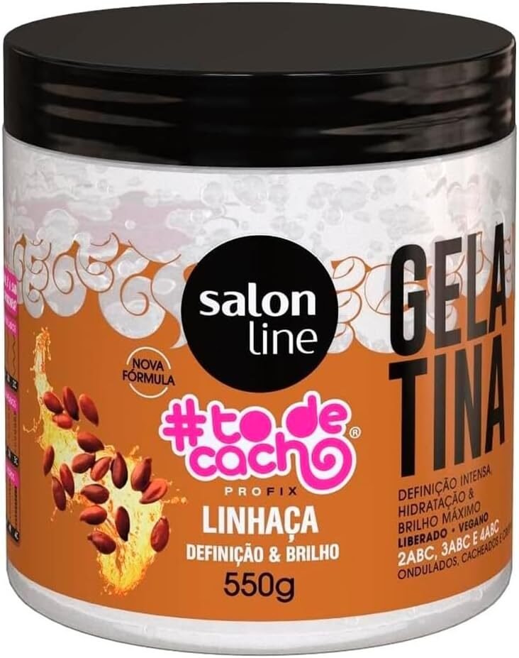 gelatina para cabelos cacheados Gelatina #todecacho - Salon Line