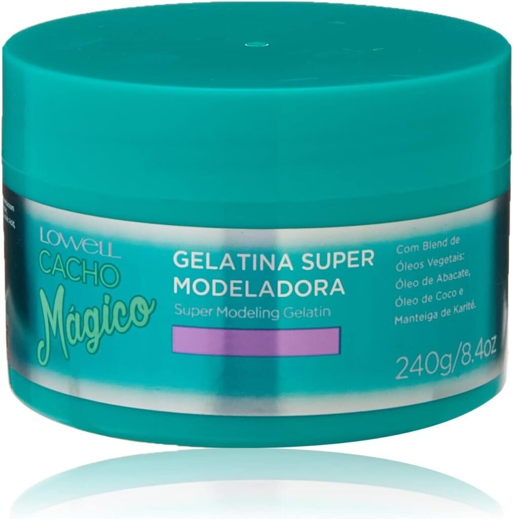 gelatina para cabelos cacheados Gelatina Capilar Super Fixação - Lowell