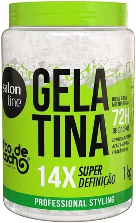 gelatina para cabelos cacheados Salon Line, Gelatina Capilar, ToDeCacho, Super Definição, Vegano